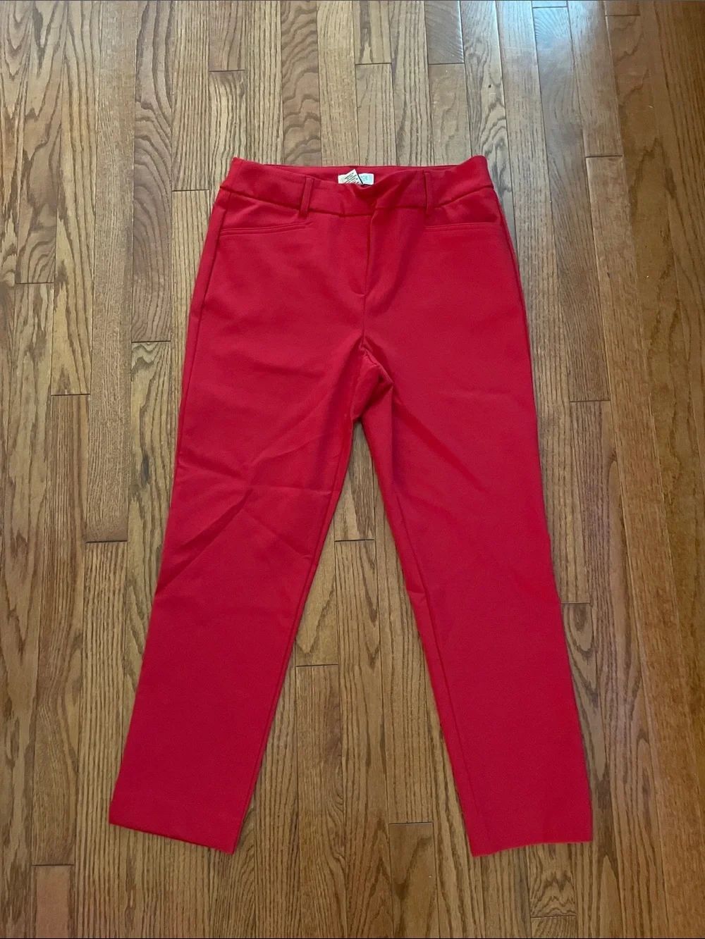 Rachel Zoe Red Slim Leg Pants Women’s Sz 10
